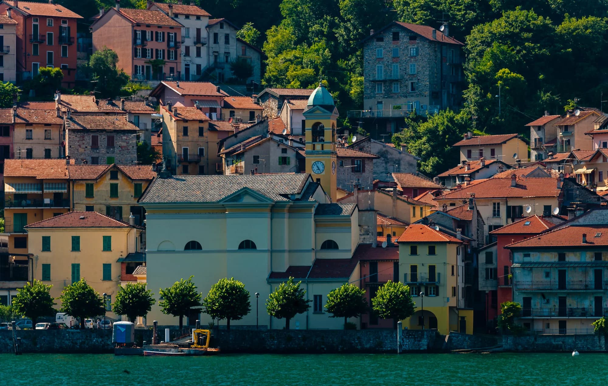 Bolt after bolt of Como silk, the product of six centuries of textile mastery