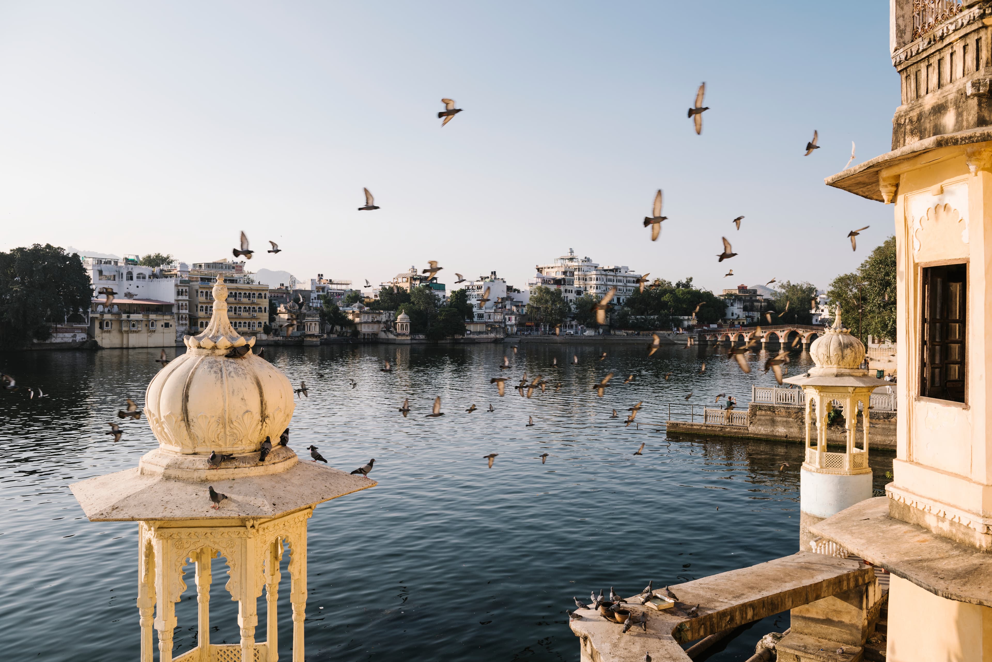 udaipur city view from hotel balcony rajasthan india 1