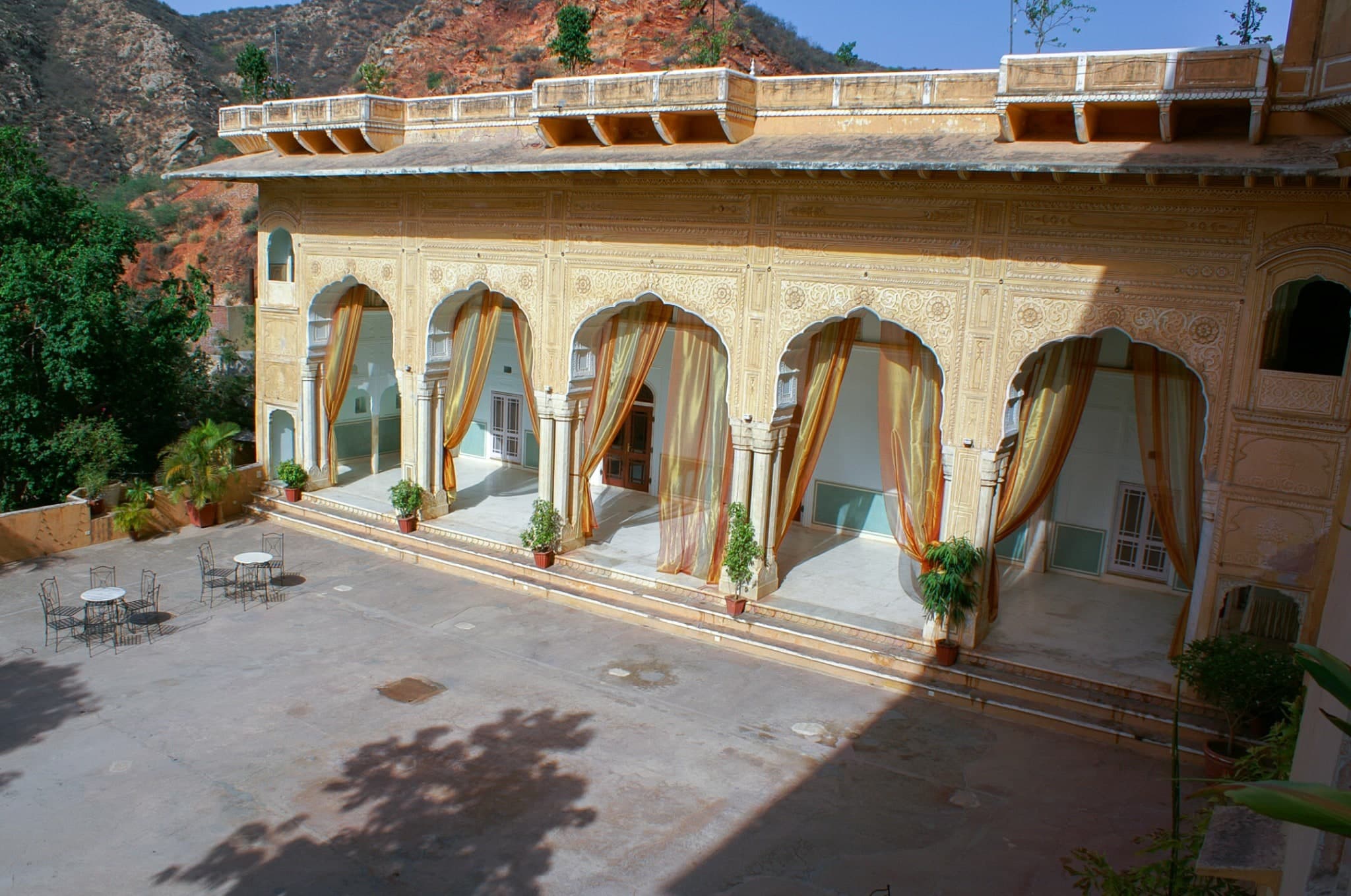Samode Palace Courtyard Arcades
