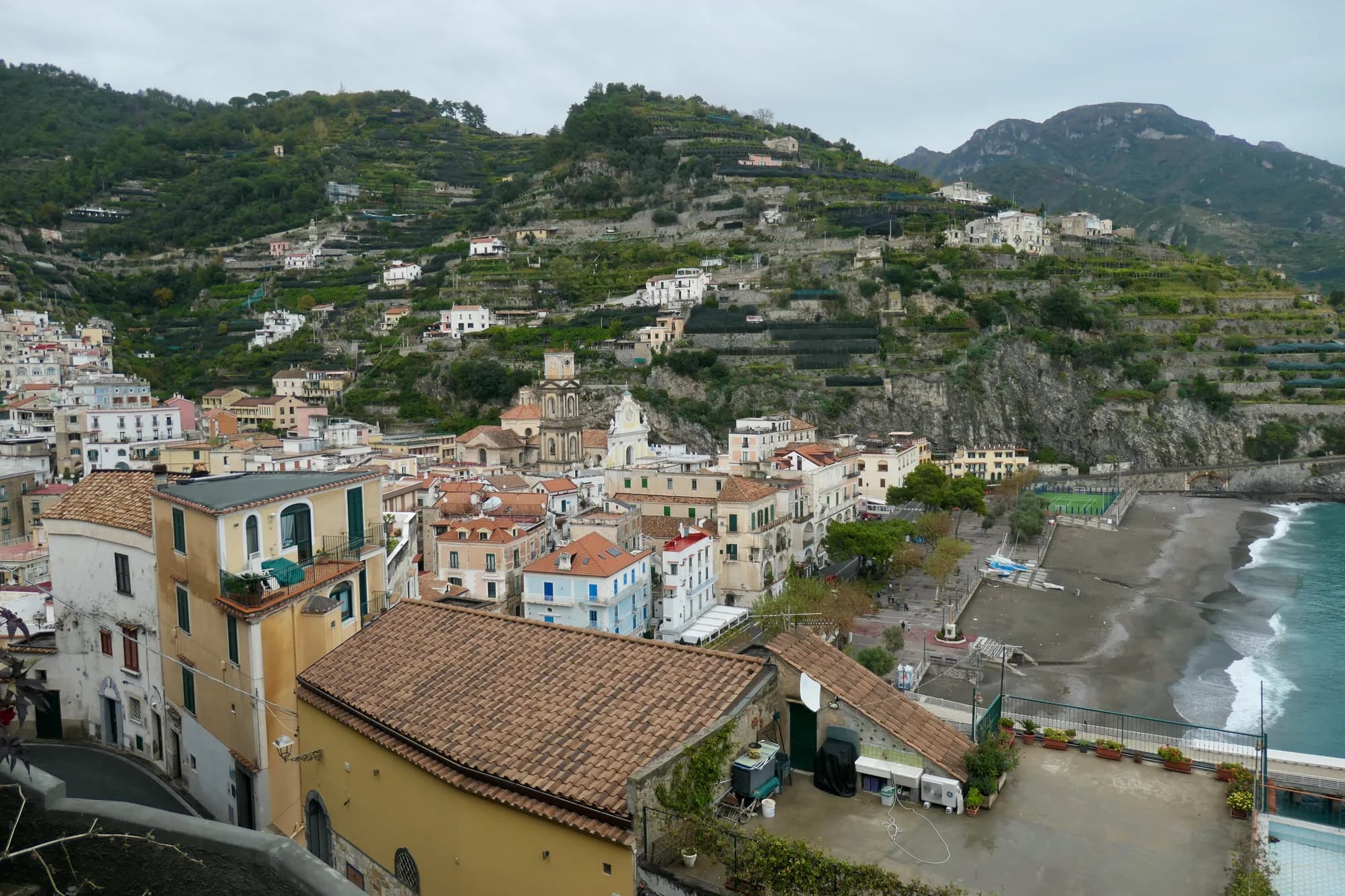 The Terrace of Infinity at Villa Cimbrone, Ravello, suspended above the Mediterranean